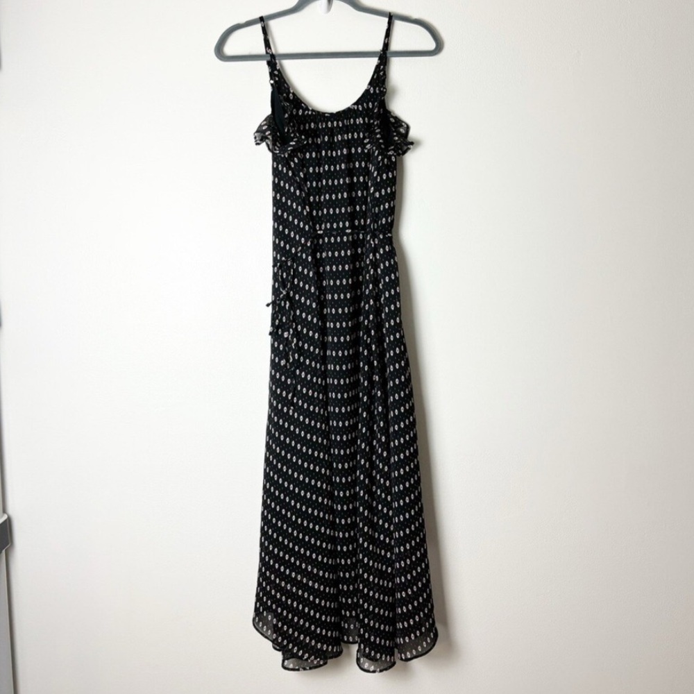 ❤️ WHO WHAT WEAR ruffle trim abstract floral Midi Dress Size XXL - Picture 3 of 9